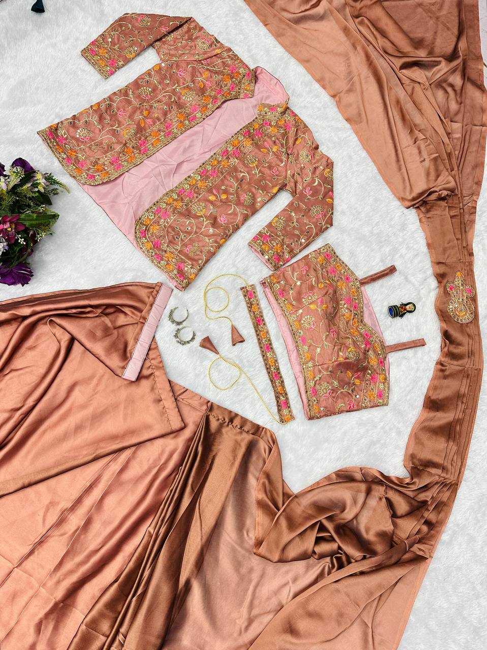 Ynf Rangoli Silk RIN215 1078 Sarees Wholesale Ready To Wear Sarees Party Wear Sarees Saree with Belt Manufacturer- Kapda Export