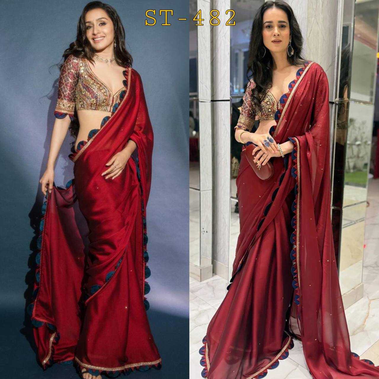 Ynf Rangoli Silk RIN215 482 Sarees Bollywood Collections Wholesale Fancy Sarees Plain Sarees Cutwork Saree Shraddha Kapoor Manufacturer- Kapda Export