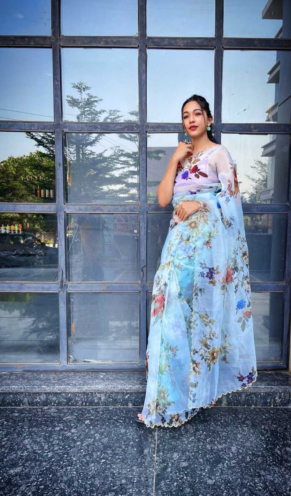 Ynf Satin Silk RIN184 SHREE TRENDS-SARAS Sarees Diwali Collections Festive Collections Wholesale Printed Sarees Hand Work Sarees Silk Sarees Manufacturer- Kapda Export