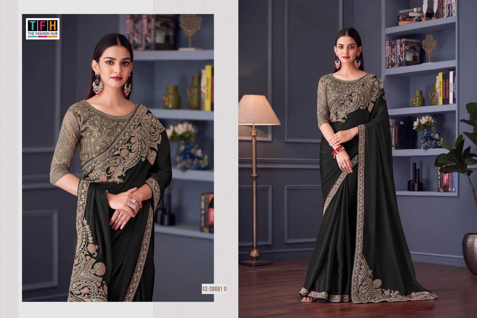 Ynf Satin Silk RIN184 Tfh-Silver Screen 20 Sarees Diwali Collections Festive Collections Wholesale Party Wear Sarees Fancy Sarees Satin Sarees Manufacturer- Kapda Export
