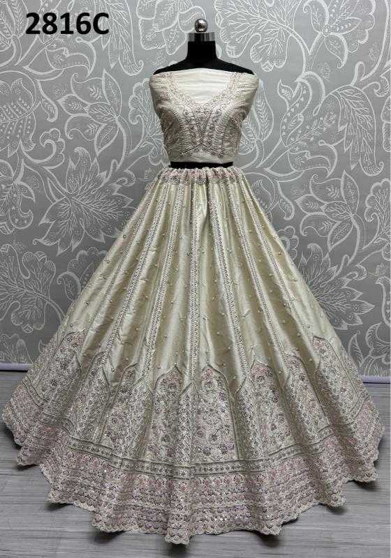 Ynf Silk KESH416 ANJANI-2816A Lehengas Wedding Collections Festive Collections Wholesale Embroidered Lehenga Handloom Lehenga Thread Work Lehenga Manufacturer- Kapda Export