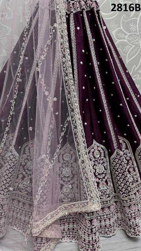 Ynf Silk KESH416 ANJANI-2816A Lehengas Wedding Collections Festive Collections Wholesale Embroidered Lehenga Handloom Lehenga Thread Work Lehenga Manufacturer- Kapda Export