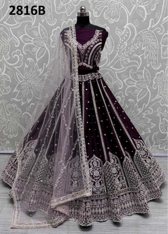 Ynf Silk KESH416 ANJANI-2816A Lehengas Wedding Collections Festive Collections Wholesale Embroidered Lehenga Handloom Lehenga Thread Work Lehenga Manufacturer- Kapda Export