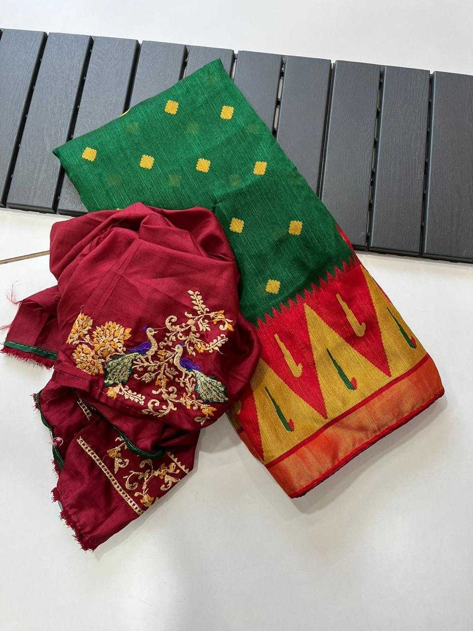 Ynf Silk RIN203 MTW65 Sarees Wholesale Brasso Sarees Embroidered Sarees Manufacturer- Kapda Export