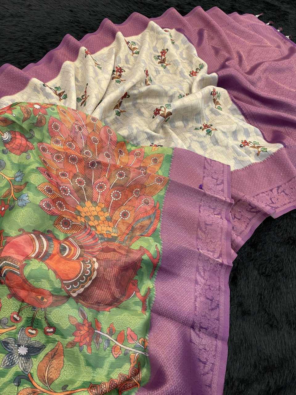 Ynf Soft Cotton Silk RIN116 MASTAANI Sarees Silk Sarees Festive Collections Wholesale Cotton Linen Sarees Half-and-Half Sarees Traditional Silk Sarees Kalamkari Silk Sarees Eid Collections Manufacturer- Kapda Export