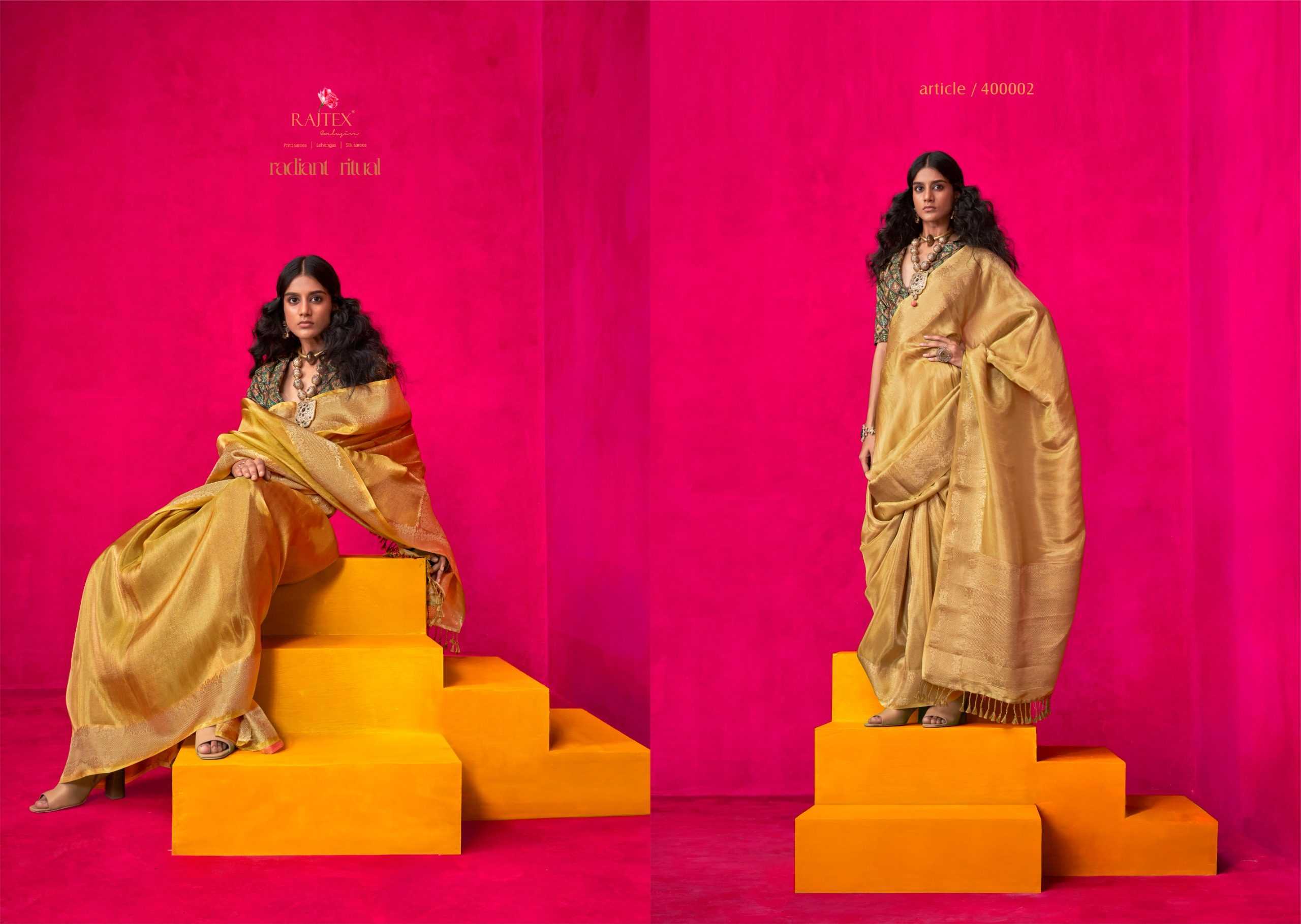 Ynf Tissue KESH113 Rajtex-Klaila Sarees Rakhi Collections Festive Collections Wholesale Party Wear Sarees Fancy Sarees Embroidered Sarees Manufacturer- Kapda Export