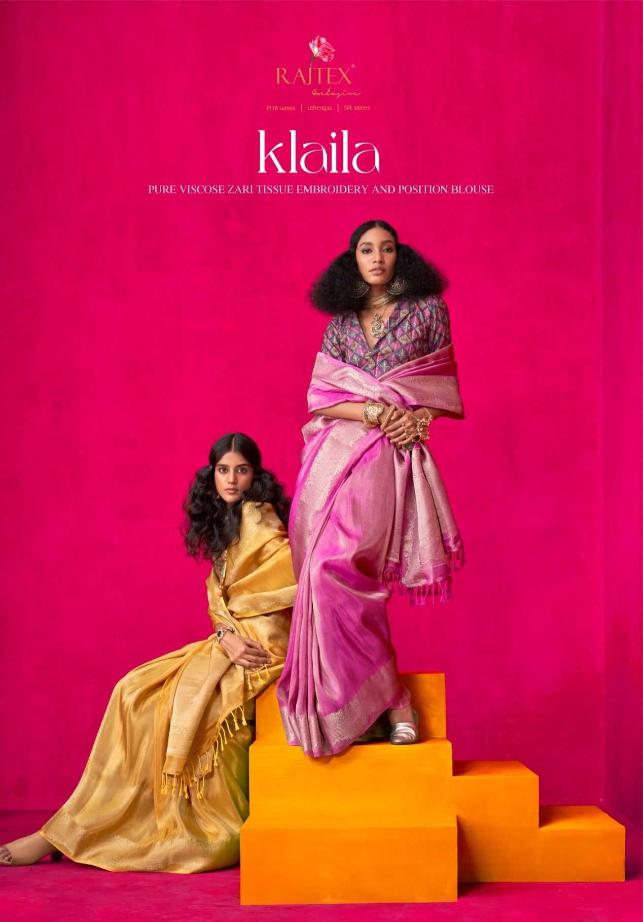 Ynf Tissue KESH113 Rajtex-Klaila Sarees Rakhi Collections Festive Collections Wholesale Party Wear Sarees Fancy Sarees Embroidered Sarees Manufacturer- Kapda Export