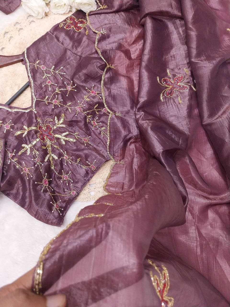 Ynf Tissue Silk RIN171 - 470 Sarees Wedding Collections Festive Collections Wholesale Tissue Silk Saree Mehendi Outfits Holi Collections Manufacturer- Kapda Export