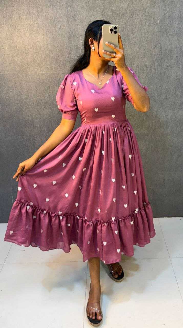 Ynf Vichitra Silk RIN218 1064 Gowns Wholesale Party Wear Gowns Indo-Western Gowns Floral Print Gowns Manufacturer- Kapda Export