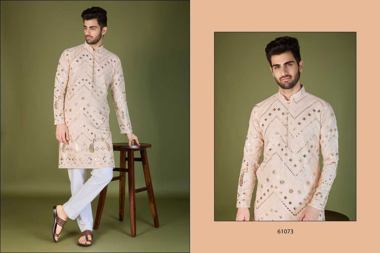 Ynf Viscose Rayon RIN197 2666 Mens Wear Diwali Collections Festive Collections Wholesale Mens Kurtas Casual Wear Men Wedding kurta Manufacturer- Kapda Export
