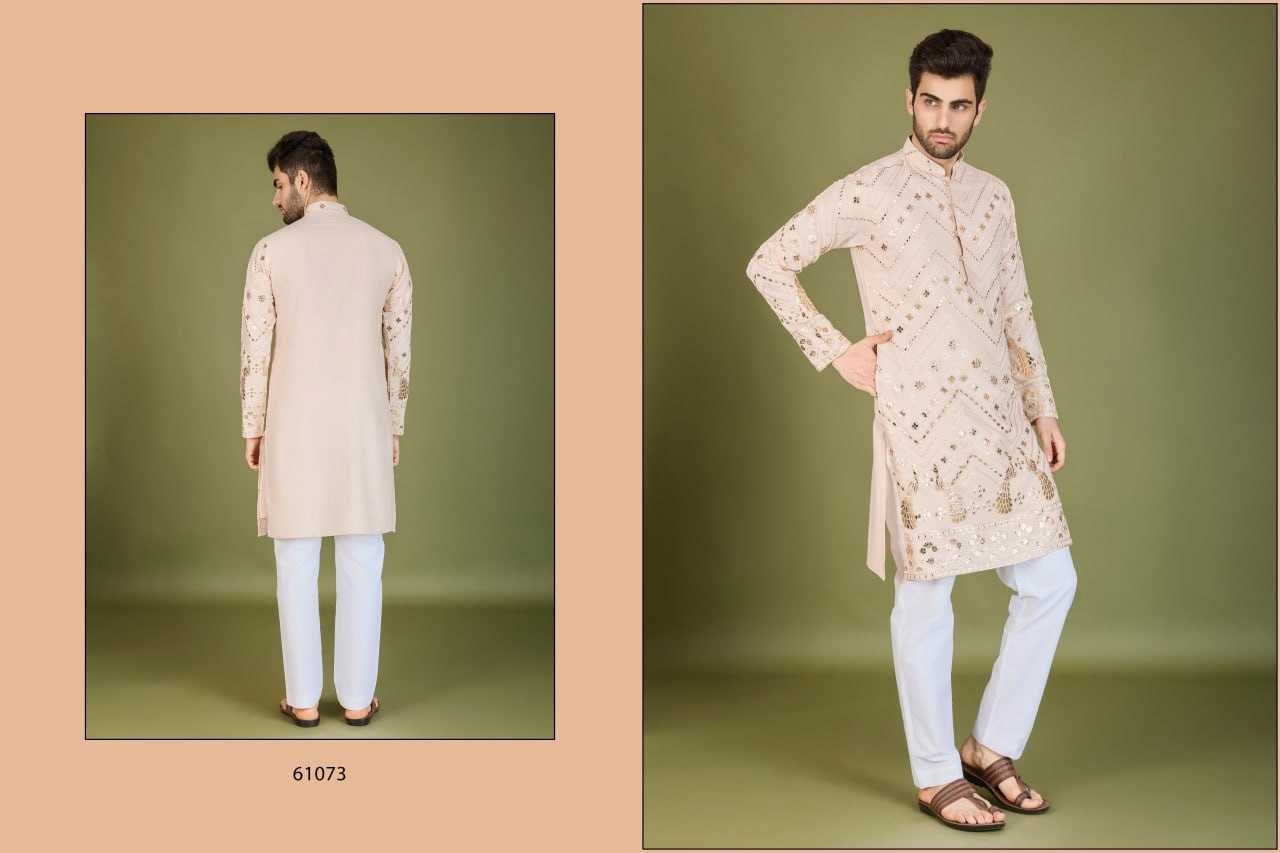 Ynf Viscose Rayon RIN197 2666 Mens Wear Diwali Collections Festive Collections Wholesale Mens Kurtas Casual Wear Men Wedding kurta Manufacturer- Kapda Export