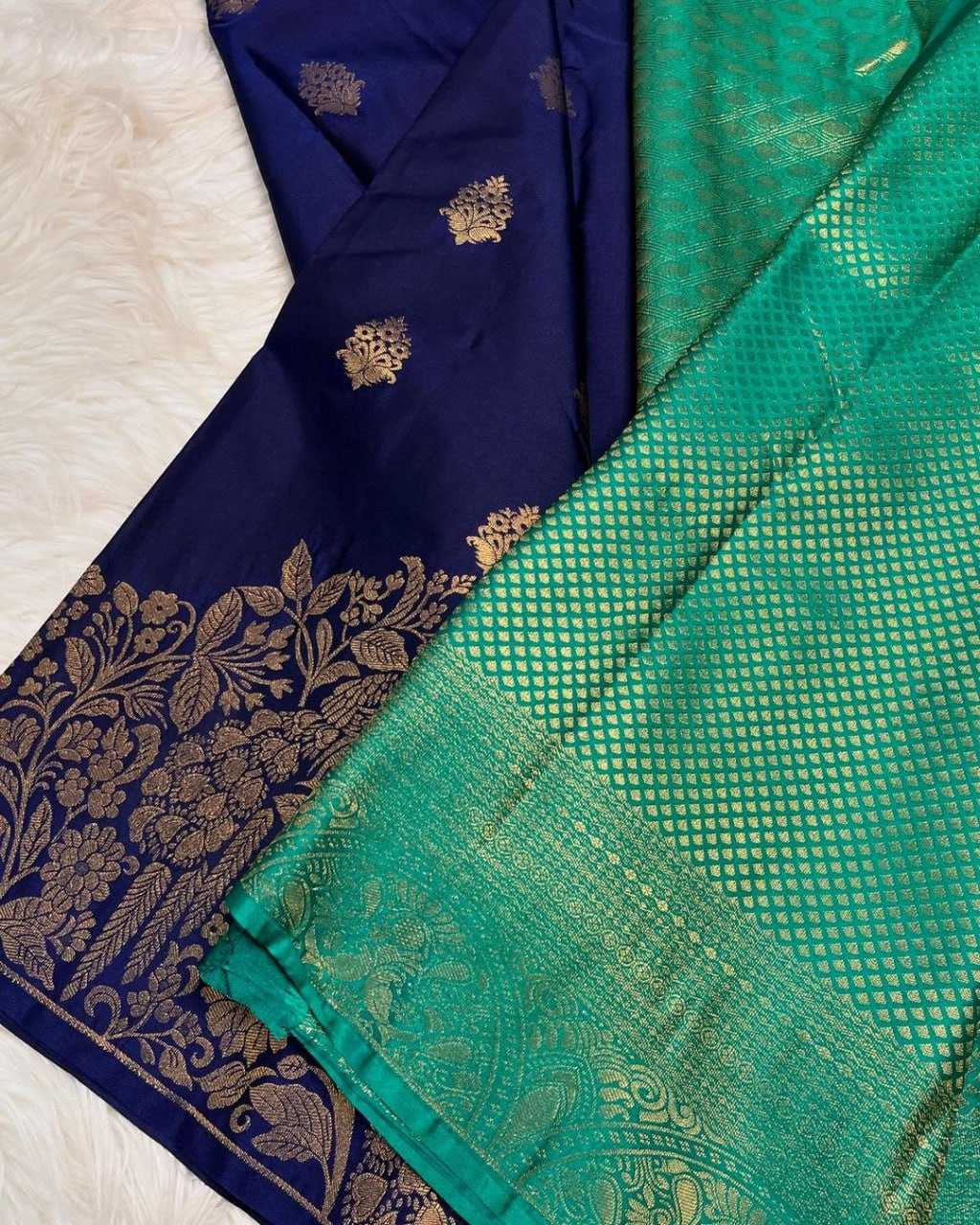 Ynf Banarasi Soft Silk RIN101 50180JARI Silk Sarees Wholesale Banarasi Silk Sarees Heavy Silk Sarees Pure Silk Sarees With Gold Borders Manufacturer- Kapda Export
