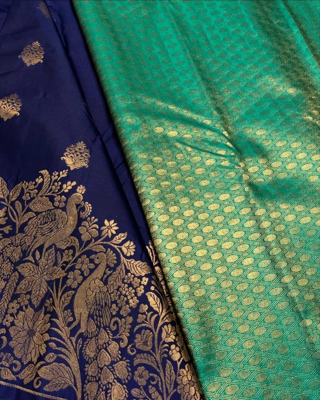 Ynf Banarasi Soft Silk RIN101 50180JARI Silk Sarees Wholesale Banarasi Silk Sarees Heavy Silk Sarees Pure Silk Sarees With Gold Borders Manufacturer- Kapda Export