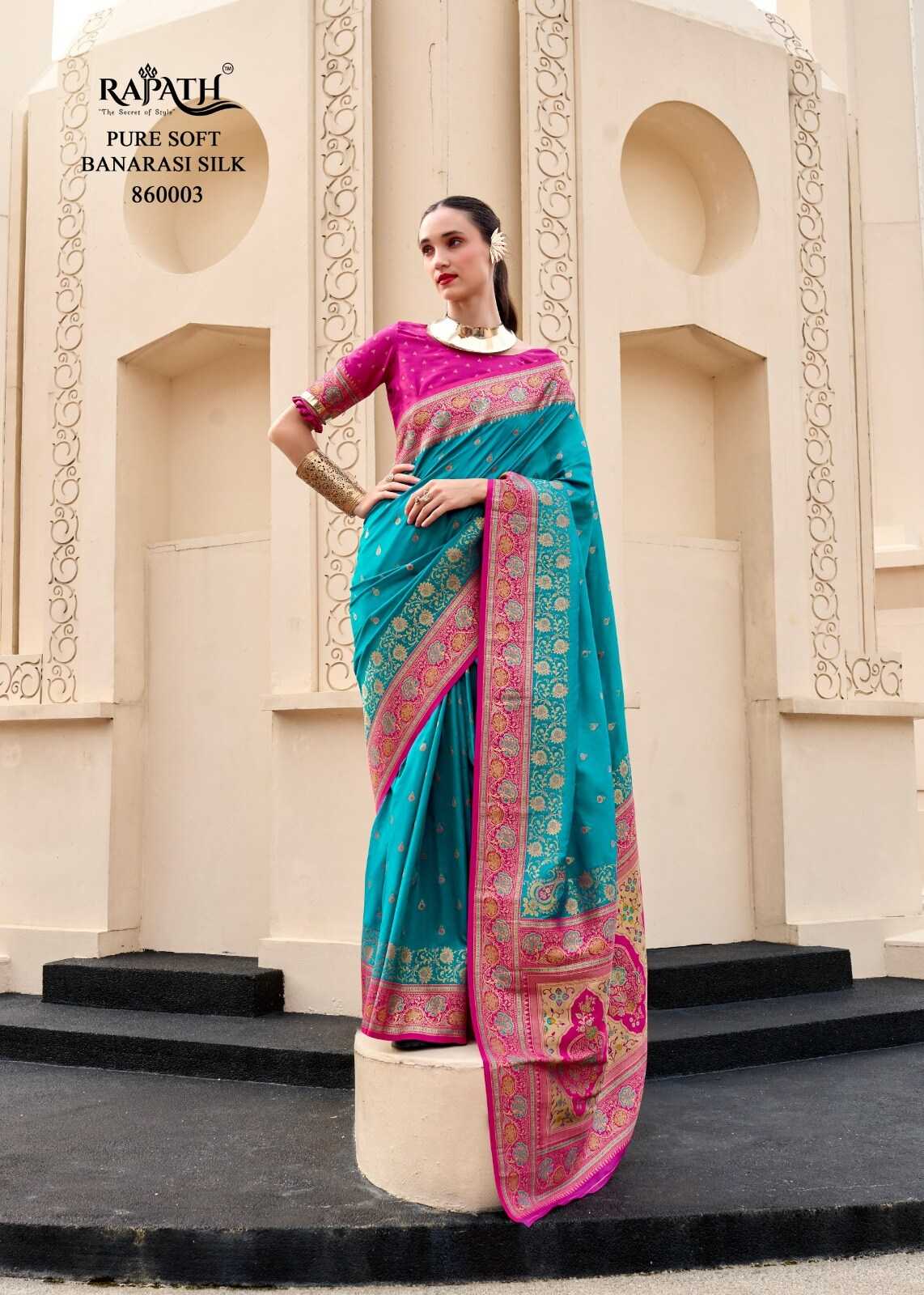 Ynf Banarasi Soft Silk RIN184 Brand - RajPath Fabrics SOUNDARYA SILK Silk Sarees Wholesale Banarasi Silk Sarees Pure Silk Sarees Bridal Silk Sarees Manufacturer- Kapda Export