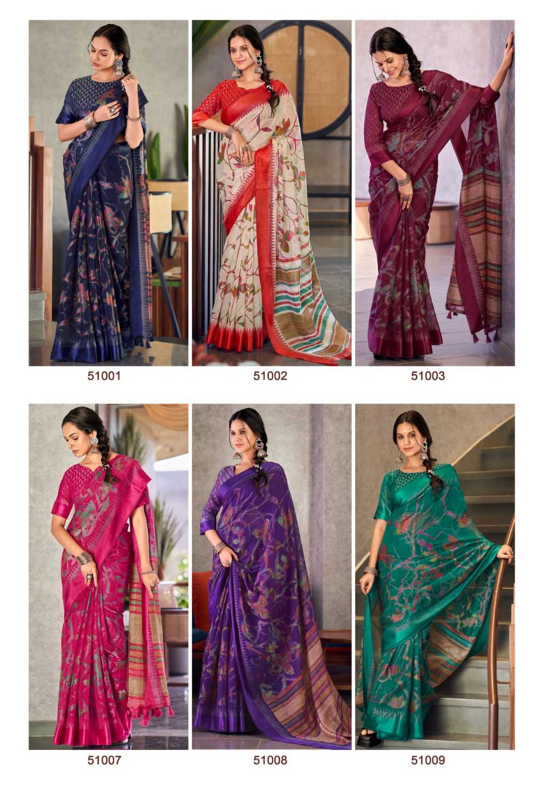 Ynf Blue Berry RIN203 212 Sarees Wholesale Brasso Sarees Manufacturer- Kapda Export