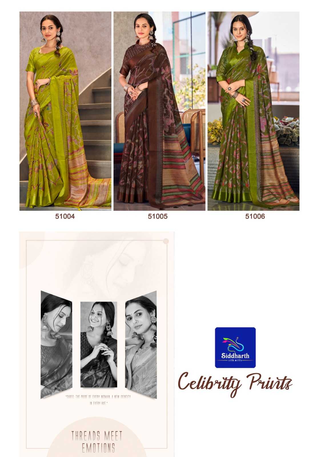 Ynf Blue Berry RIN203 212 Sarees Wholesale Brasso Sarees Manufacturer- Kapda Export