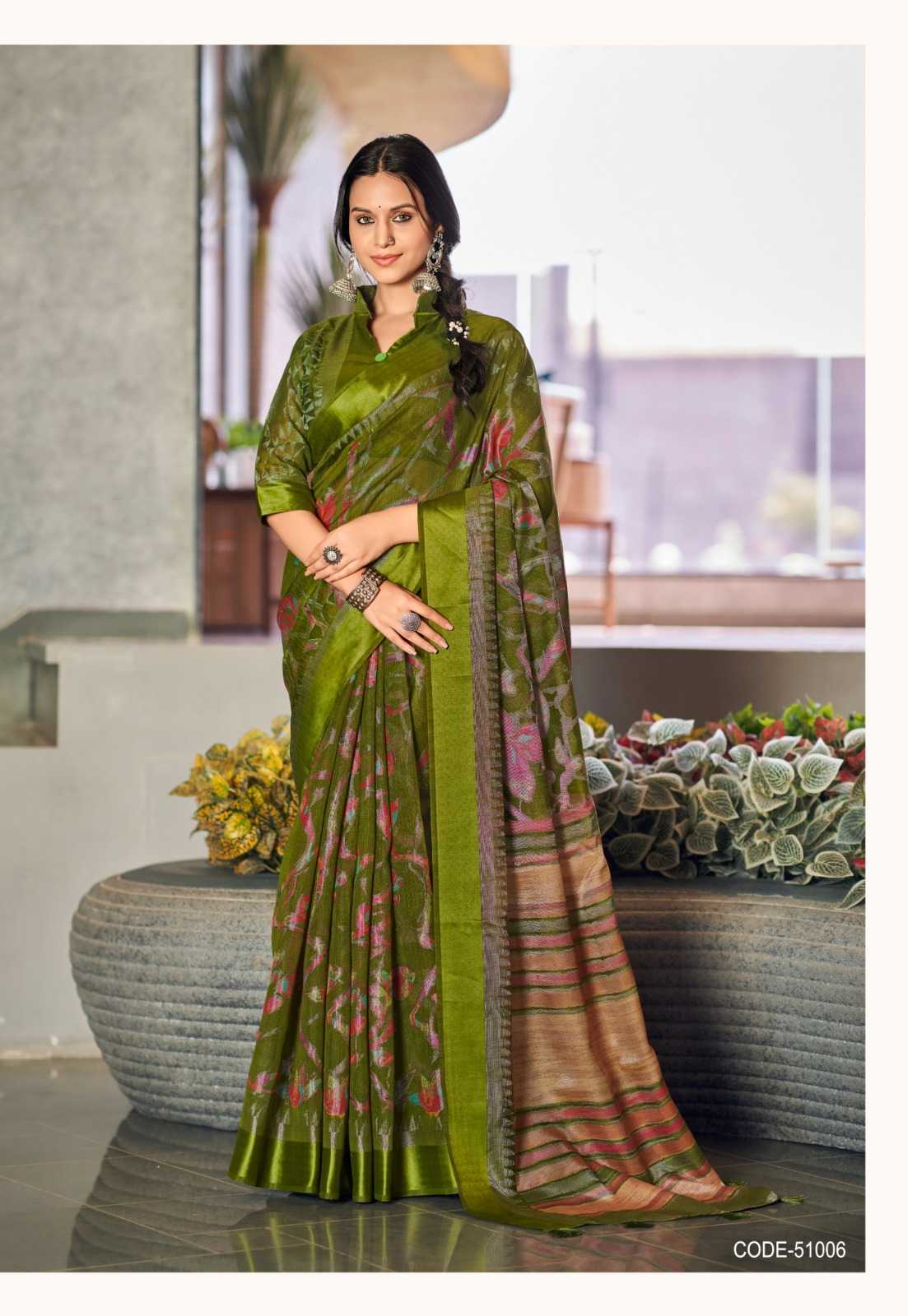 Ynf Blue Berry RIN203 212 Sarees Wholesale Brasso Sarees Manufacturer- Kapda Export