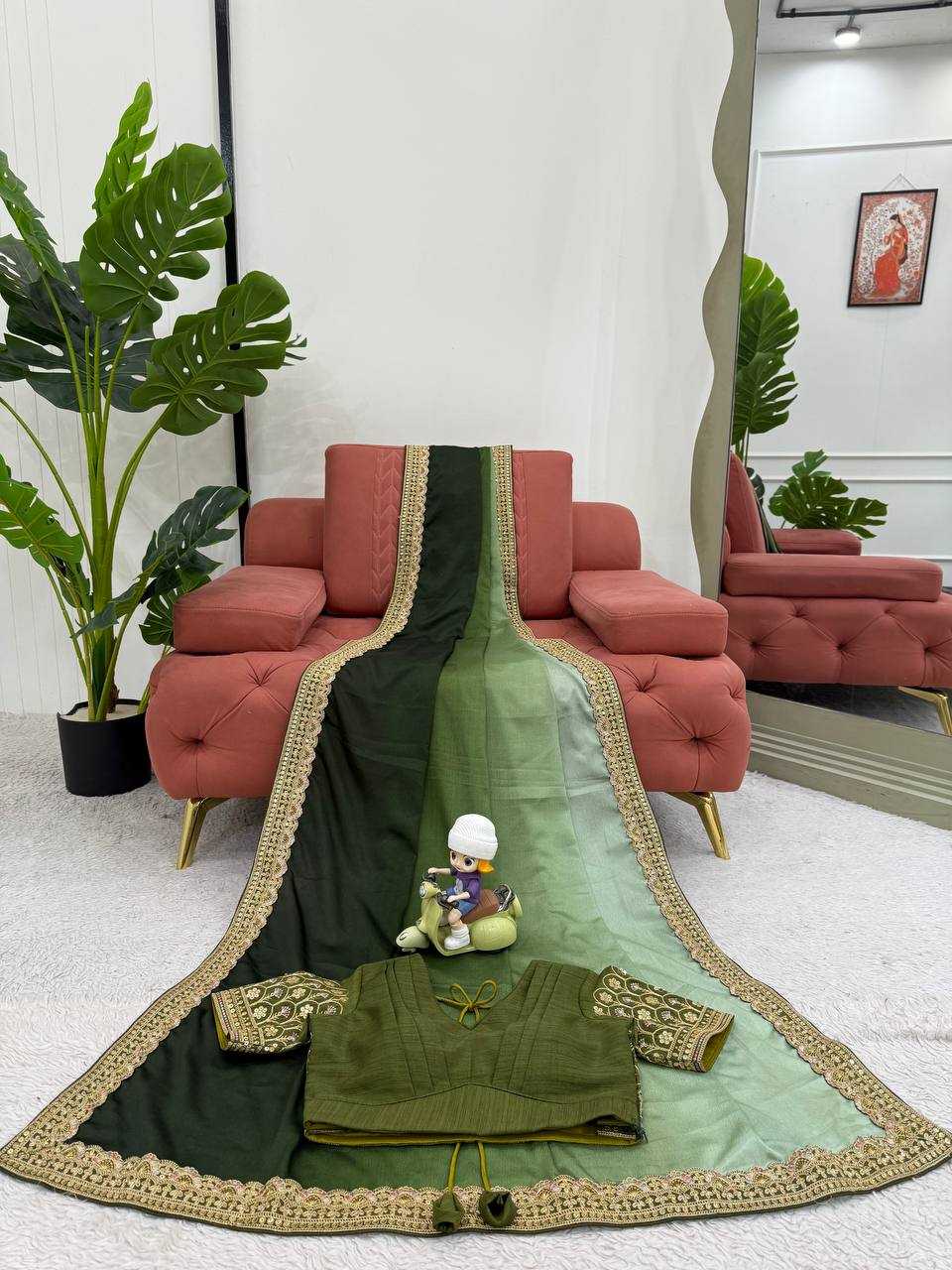 Ynf Chinon RIN133 09 Sarees Wholesale Fancy Sarees Half Sarees Plain Sarees Manufacturer- Kapda Export