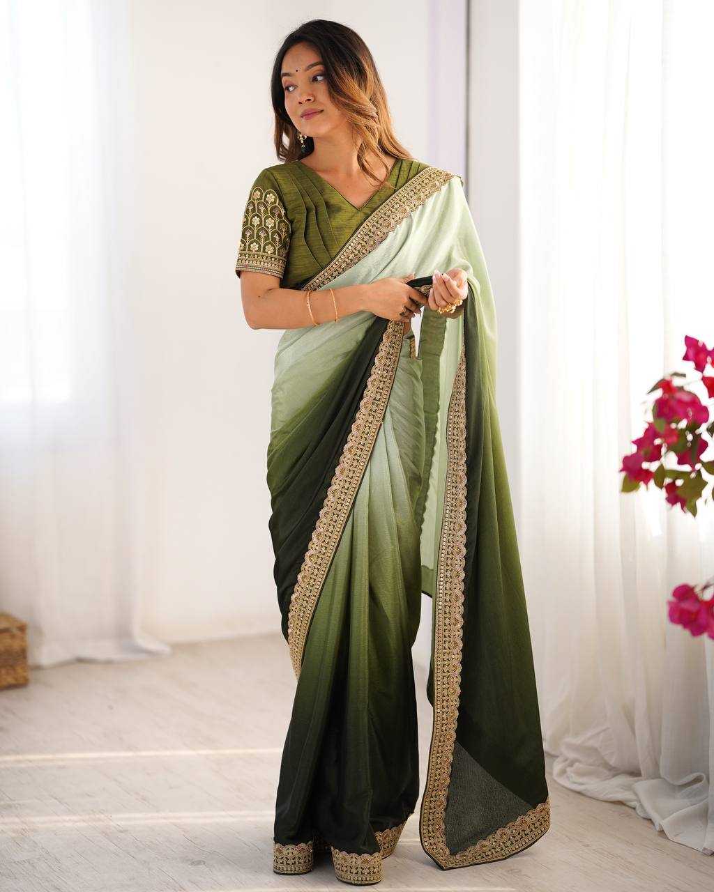 Ynf Chinon RIN133 09 Sarees Wholesale Fancy Sarees Half Sarees Plain Sarees Manufacturer- Kapda Export