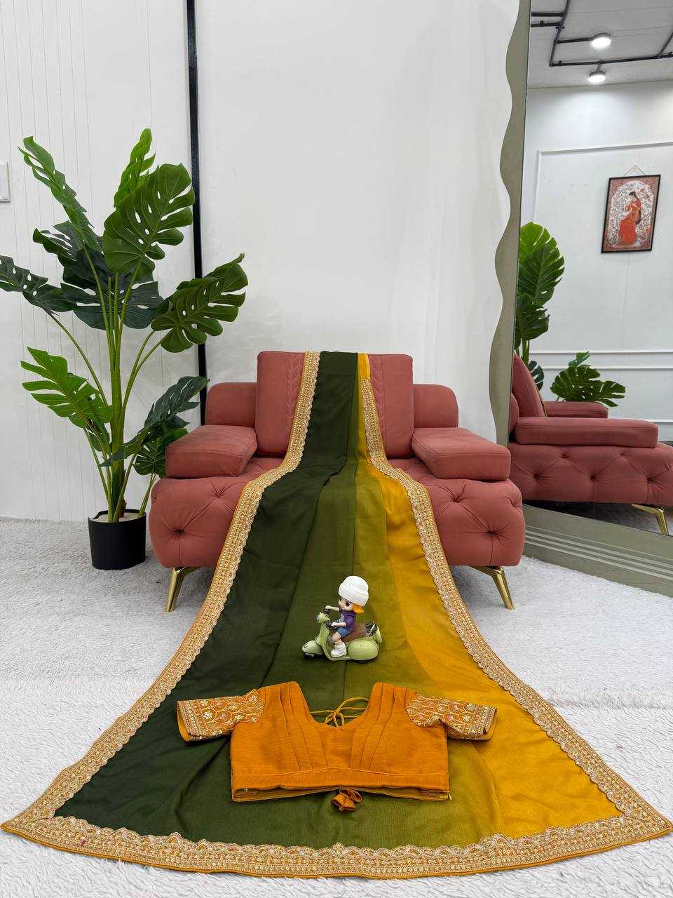 Ynf Chinon RIN133 09 Sarees Wholesale Fancy Sarees Half Sarees Plain Sarees Manufacturer- Kapda Export