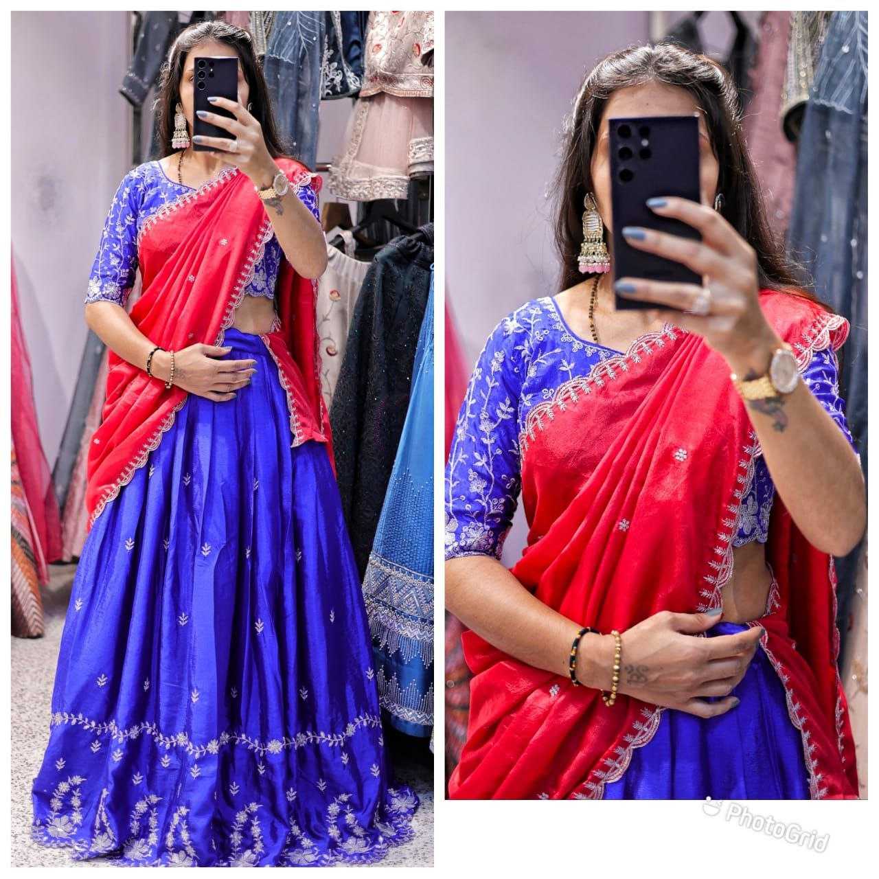 Ynf Chinon Silk RIN220 151 Lehengas Wholesale Designer Lehenga Embroidered Lehenga Fish Cut Lehenga Manufacturer- Kapda Export