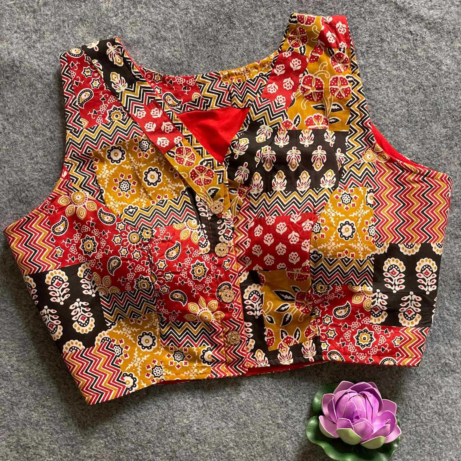 Ynf Cotton KESH426 RIMAA2 Readymade Blouses Wholesale Fashion Blouse Printed Cotton Blouses Manufacturer- Kapda Export