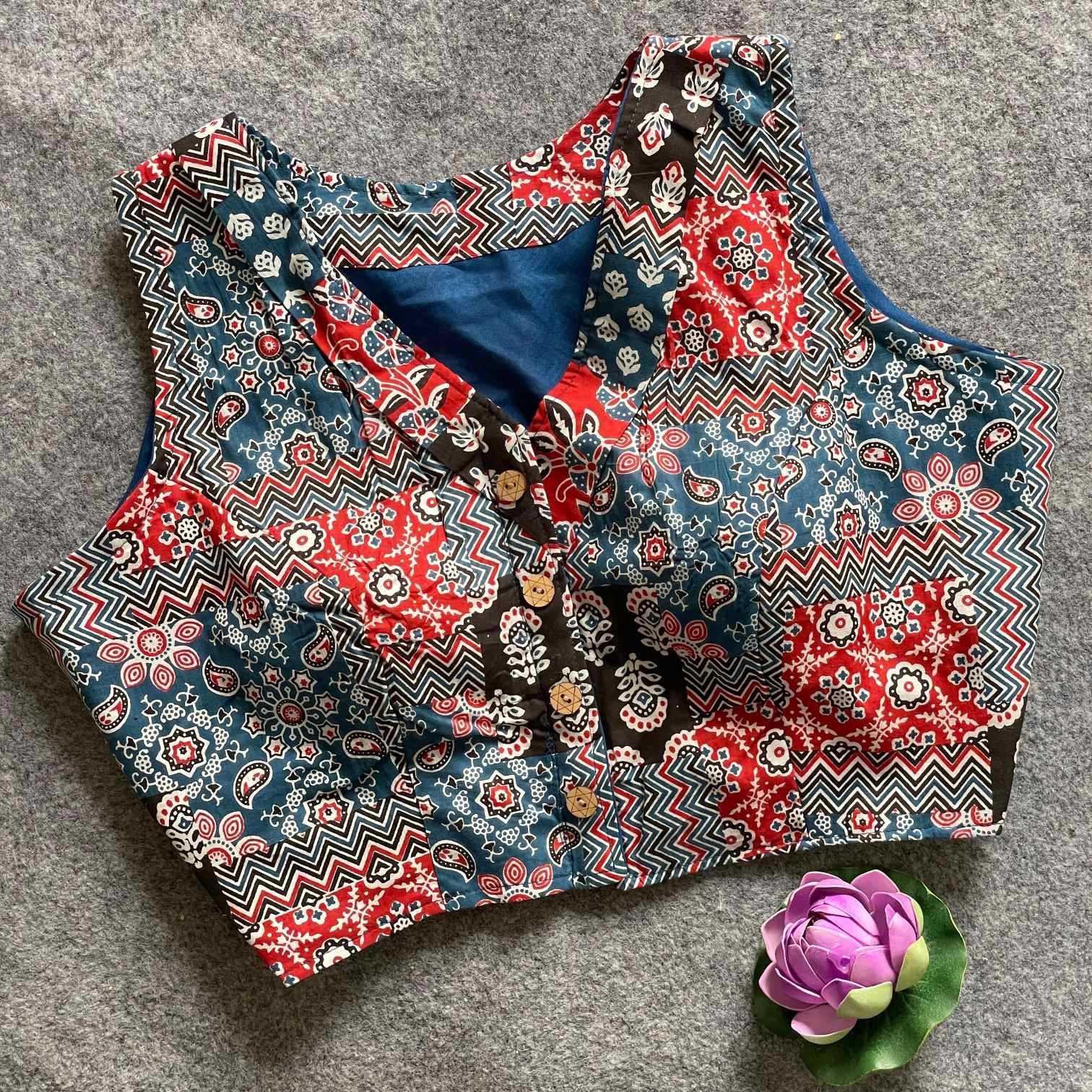 Ynf Cotton KESH426 RIMAA2 Readymade Blouses Wholesale Fashion Blouse Printed Cotton Blouses Manufacturer- Kapda Export