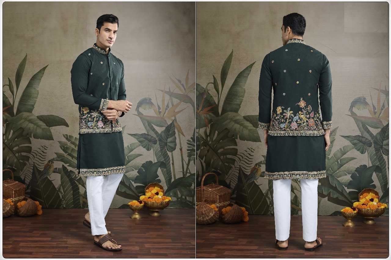 Ynf Cotton RIN197 2818 Mens Wear Wholesale Mens Kurtas Embroidered Kurta Pajama Men Designer Shirt Manufacturer- Kapda Export