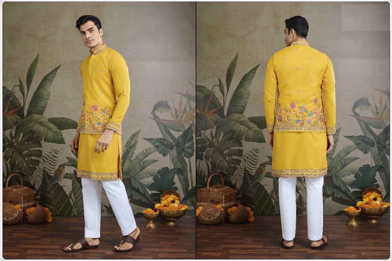 Ynf Cotton RIN197 2818 Mens Wear Wholesale Mens Kurtas Embroidered Kurta Pajama Men Designer Shirt Manufacturer- Kapda Export