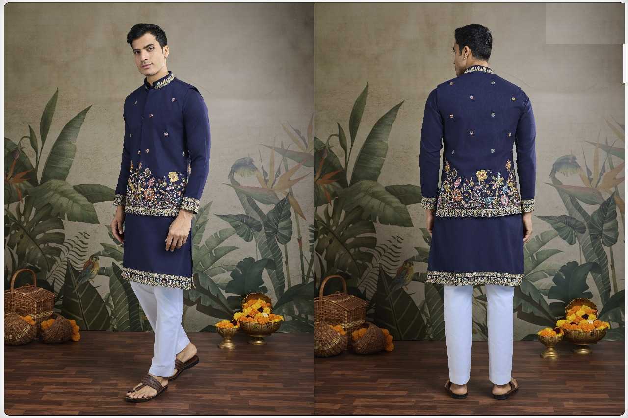 Ynf Cotton RIN197 2818 Mens Wear Wholesale Mens Kurtas Embroidered Kurta Pajama Men Designer Shirt Manufacturer- Kapda Export