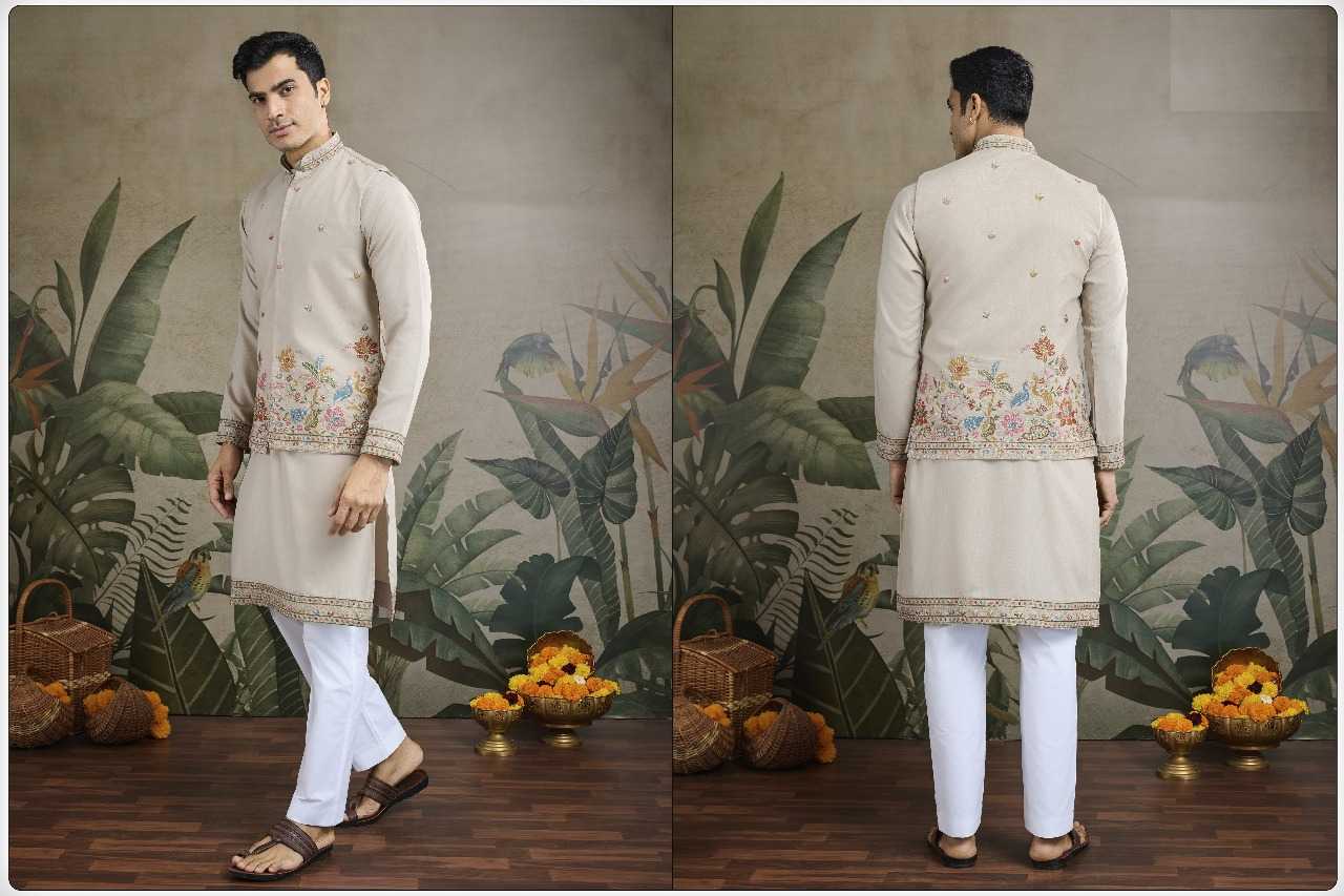 Ynf Cotton RIN197 2818 Mens Wear Wholesale Mens Kurtas Embroidered Kurta Pajama Men Designer Shirt Manufacturer- Kapda Export