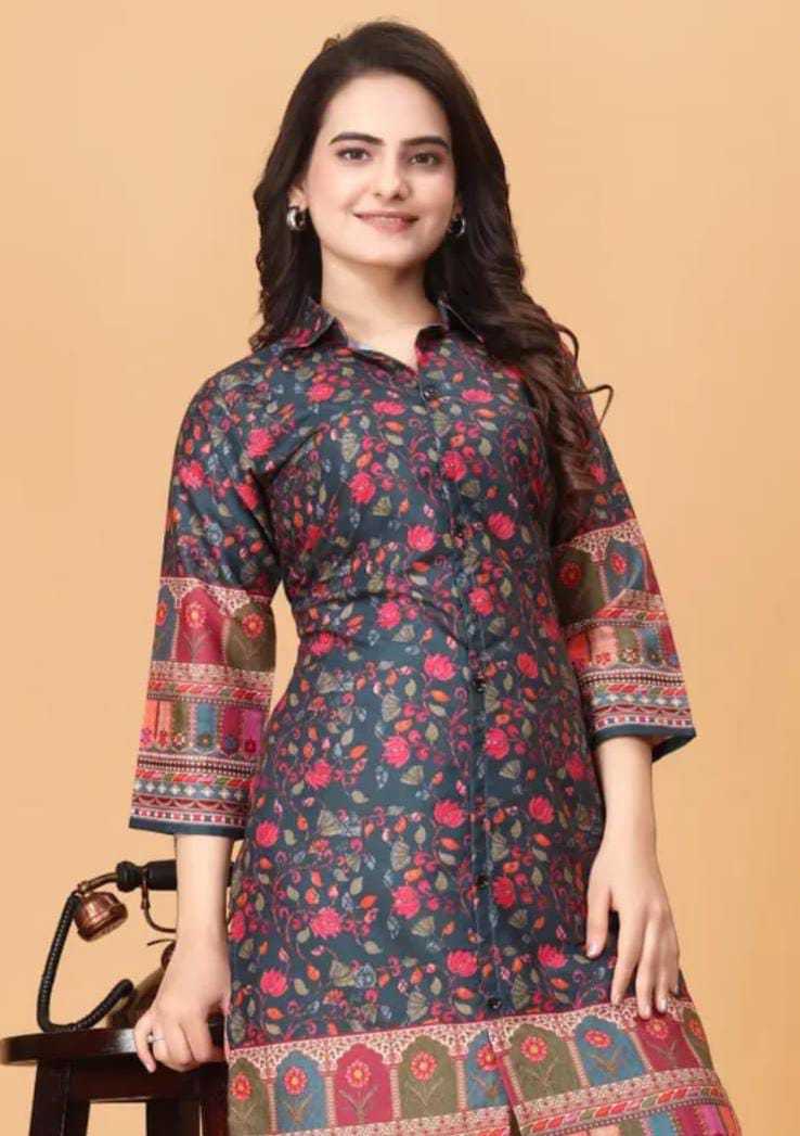 Ynf Cotton RIN222 180 Kurti Plus Size Collections Wholesale Fancy Kurti Collar Neck Kurtis Manufacturer- Kapda Export