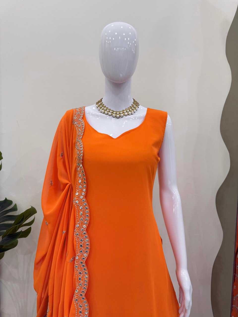 Ynf Faux Georgette RIN162 5845 Suits & Dresses Wholesale Ladies Suits Sharara Salwar Suits Floor-Length Dresses Manufacturer- Kapda Export