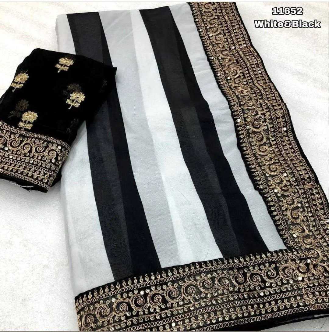 Ynf Faux Georgette RIN206 528 Sarees Bollywood Collections Wholesale Sequence Sarees Embroidered Sarees Lace Border Sarees Parineeti Chopra Sarees Manufacturer- Kapda Export
