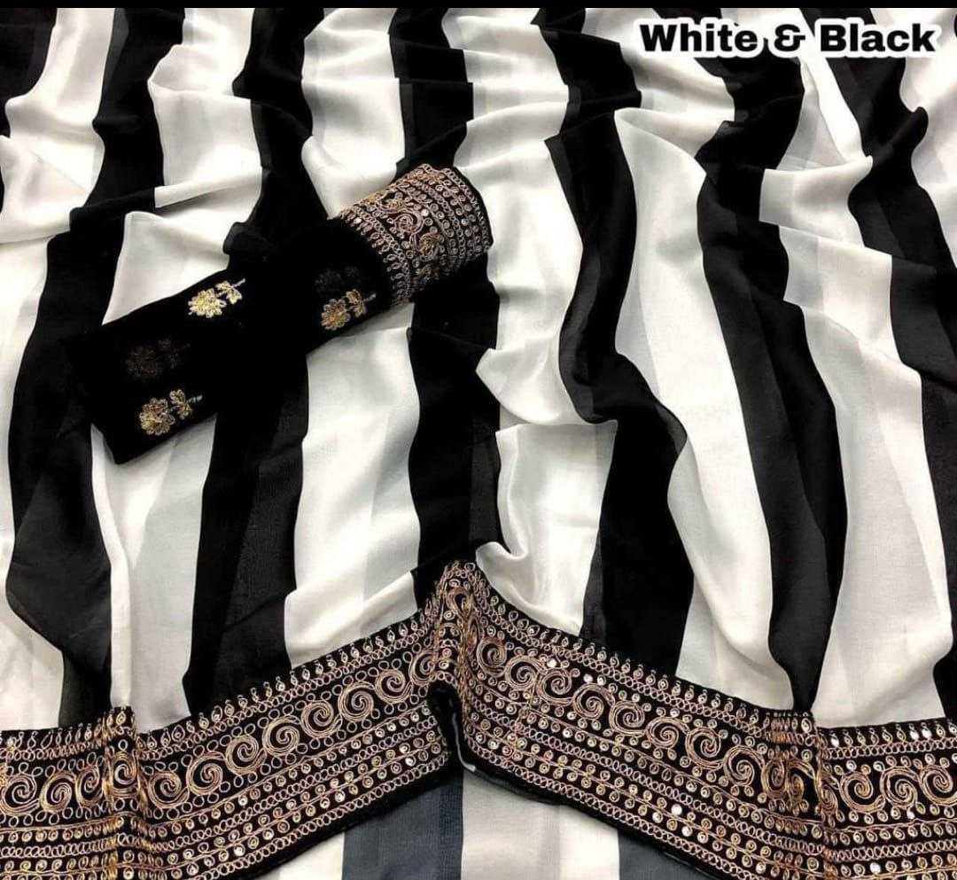 Ynf Faux Georgette RIN206 528 Sarees Bollywood Collections Wholesale Sequence Sarees Embroidered Sarees Lace Border Sarees Parineeti Chopra Sarees Manufacturer- Kapda Export