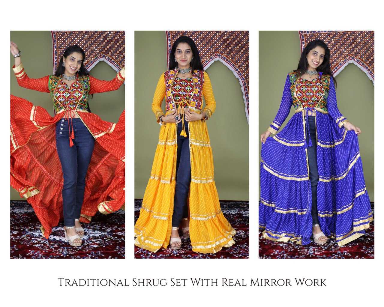 Ynf Georgette RIN119 8038 Kurti Wholesale Casual Kurtis Festive Kurtis Fancy Kurti Kurti With Jacket Manufacturer- Kapda Export