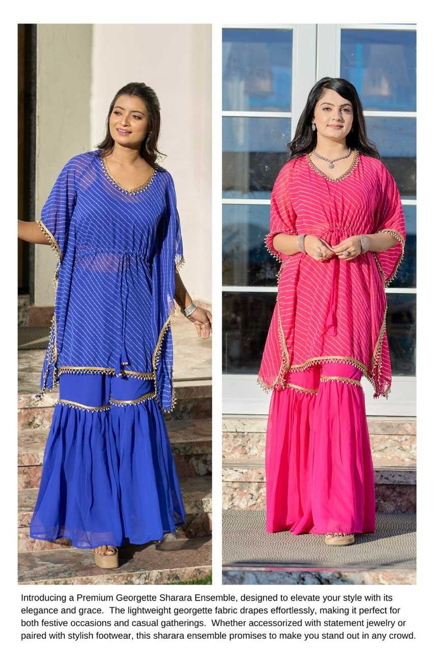 Ynf Georgette RIN119 9010 Kurti Wholesale Printed Kurtis Kaftan Kurtis Fancy Kurtis Manufacturer- Kapda Export