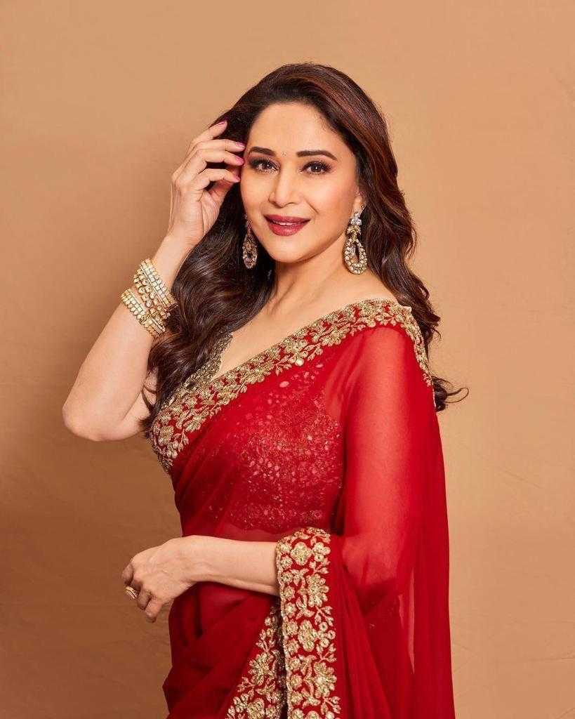 Ynf Georgette RIN134 0205 Sarees Bollywood Collections Wholesale Fancy Sarees Madhuri Dixit Sarees Manufacturer- Kapda Export