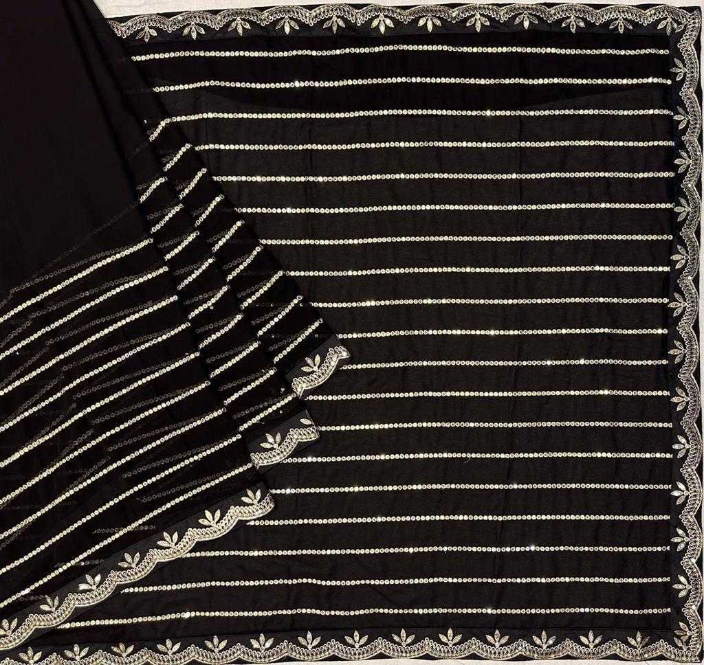 Ynf Georgette RIN134 0209 Sarees Bollywood Collections Wholesale Party Wear Sarees Sequins Work Saree Devoleena Bhattacharjee Manufacturer- Kapda Export