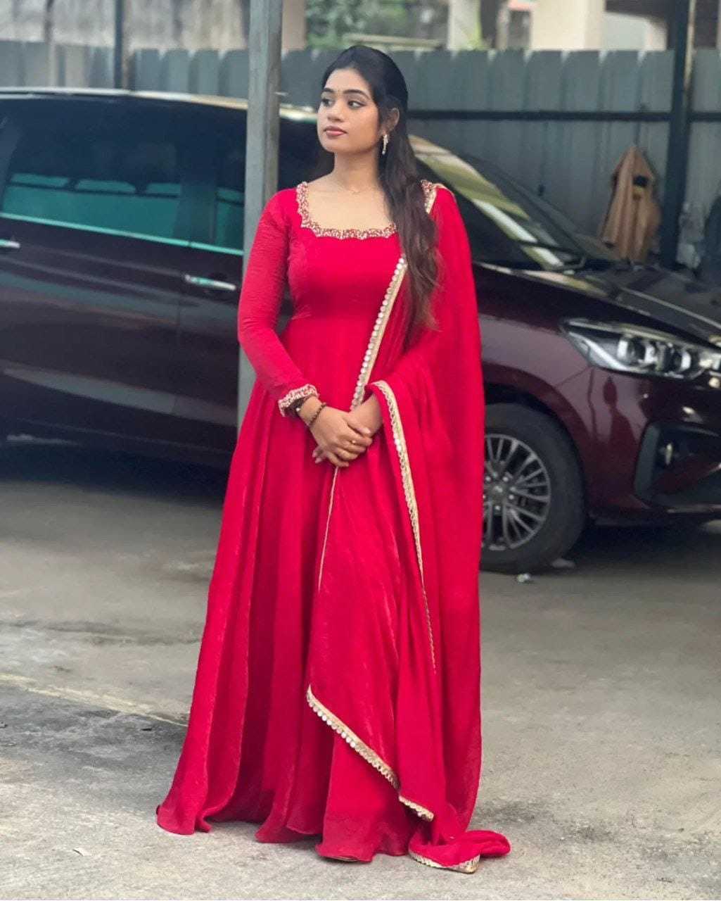 Ynf Georgette RIN157 3142 Gowns Diwali Collections Festive Collections Wholesale Fancy Gowns Party Gowns Georgette Gown Manufacturer- Kapda Export