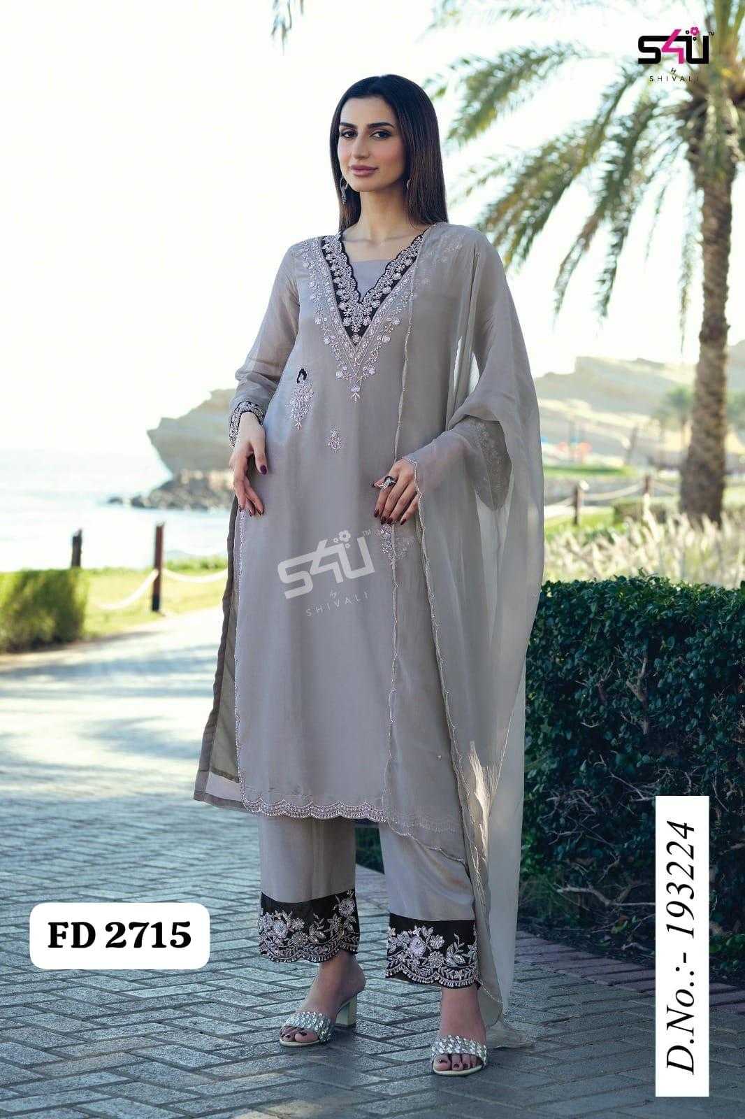 Ynf Georgette RIN197 Festive Diaries Vol. 27 Suits & Dresses Wholesale Indo-Western Dresses Off-Shoulder Dresses Handwork Suits Manufacturer- Kapda Export