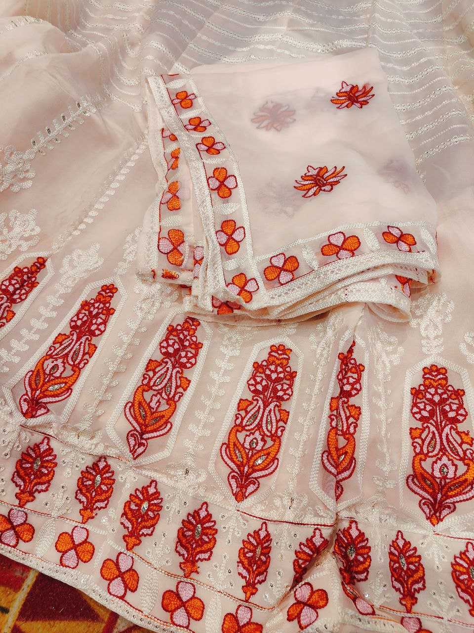 Ynf Georgette RIN207 03 Lehengas Navratri Chaniya Choli Wholesale Embroidered Lehenga Designer Lehenga Choli Chaniya Choli Manufacturer- Kapda Export