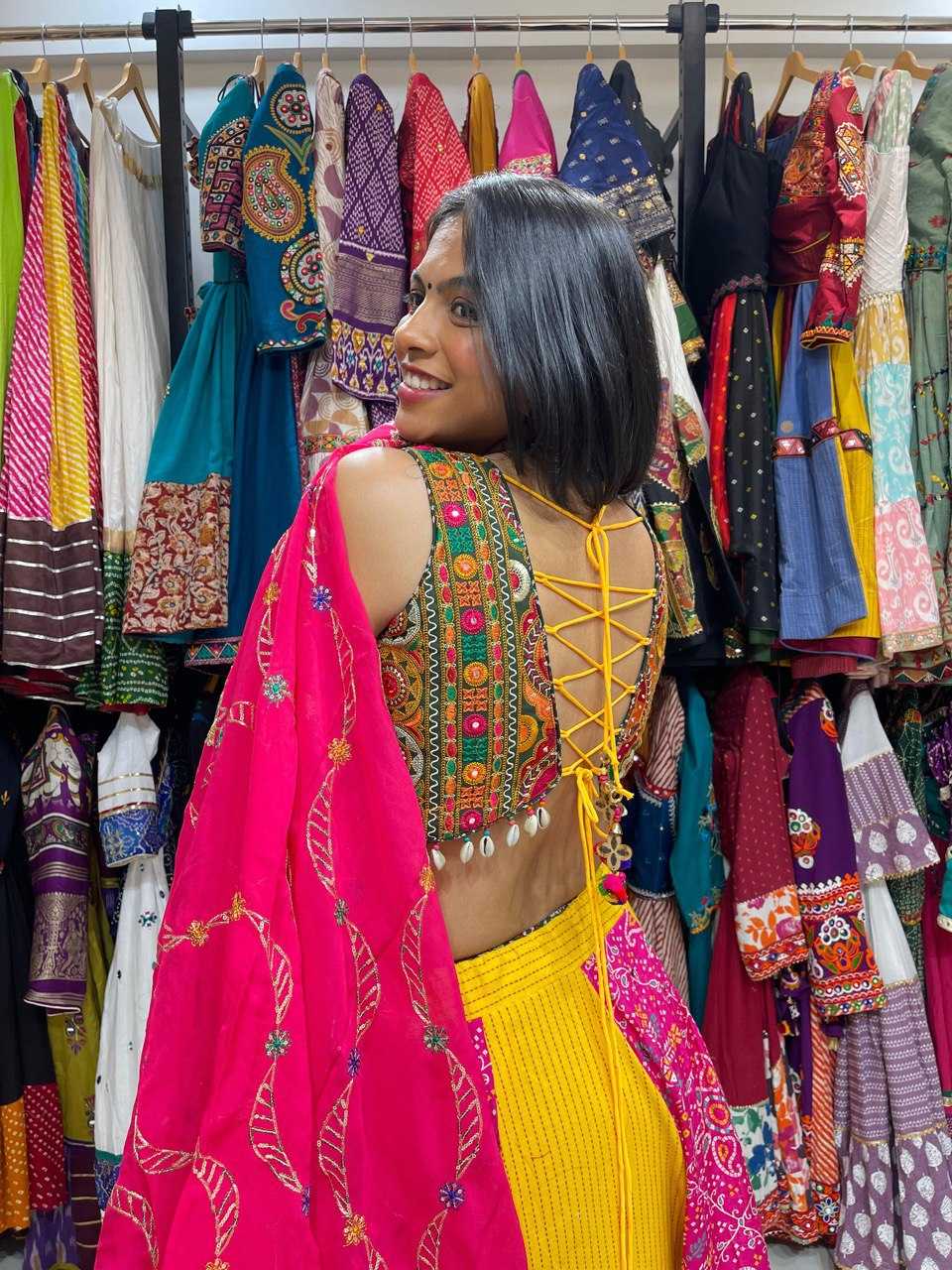 Ynf Handloom Silk KESH444 kutch work Lehengas Wholesale Rajwada Lehenga Chaniya Choli Handloom Lehenga Manufacturer- Kapda Export