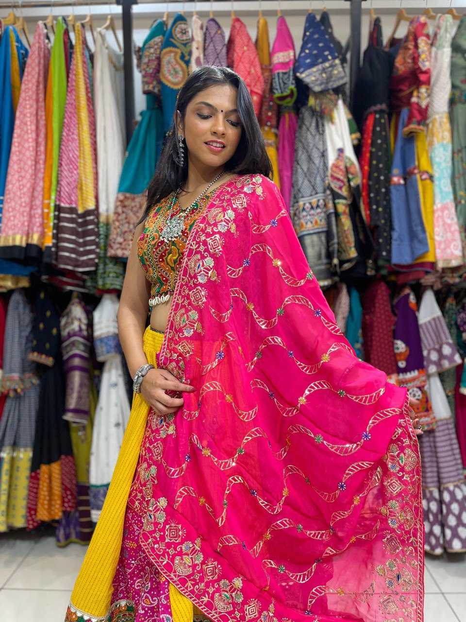 Ynf Handloom Silk KESH444 kutch work Lehengas Wholesale Rajwada Lehenga Chaniya Choli Handloom Lehenga Manufacturer- Kapda Export