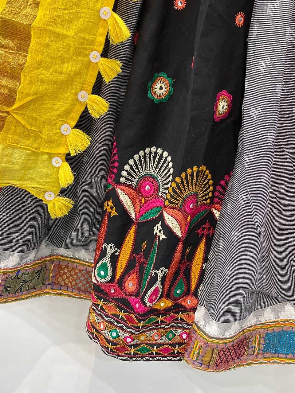 Ynf Handloom Silk KESH444 Sober Cotton Lehengas Wholesale Chaniya Choli Mirror Work Lehenga Handloom Lehenga Manufacturer- Kapda Export