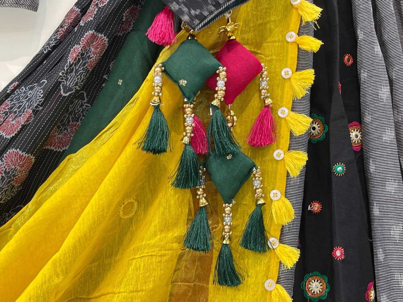 Ynf Handloom Silk KESH444 Sober Cotton Lehengas Wholesale Chaniya Choli Mirror Work Lehenga Handloom Lehenga Manufacturer- Kapda Export