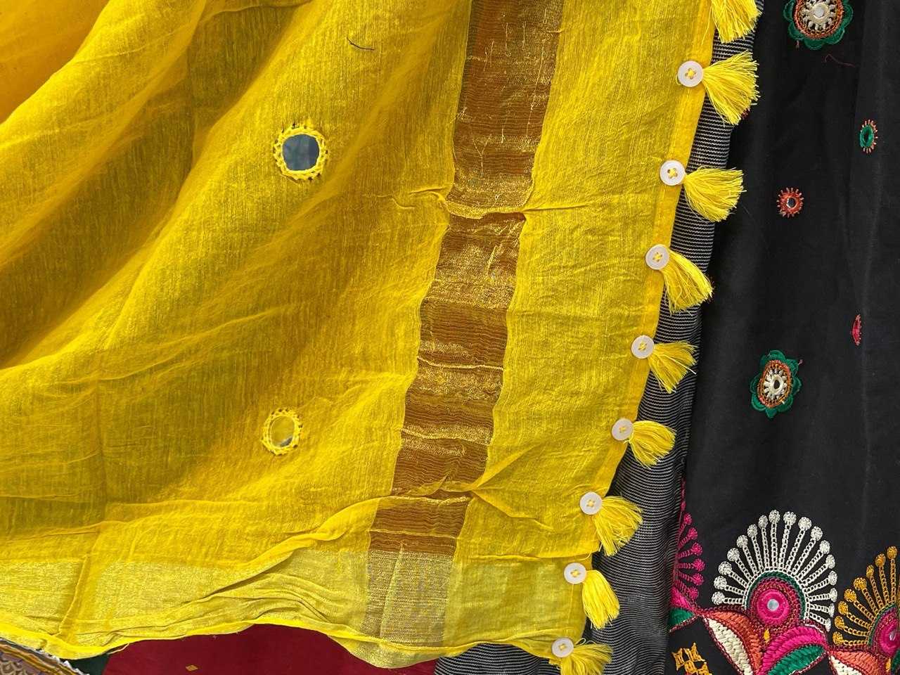 Ynf Handloom Silk KESH444 Sober Cotton Lehengas Wholesale Chaniya Choli Mirror Work Lehenga Handloom Lehenga Manufacturer- Kapda Export