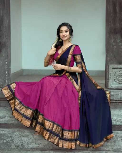 Ynf Kanjivaram Silk RIN222 113 Sarees Wholesale Lehenga Sarees Half Sarees Manufacturer- Kapda Export