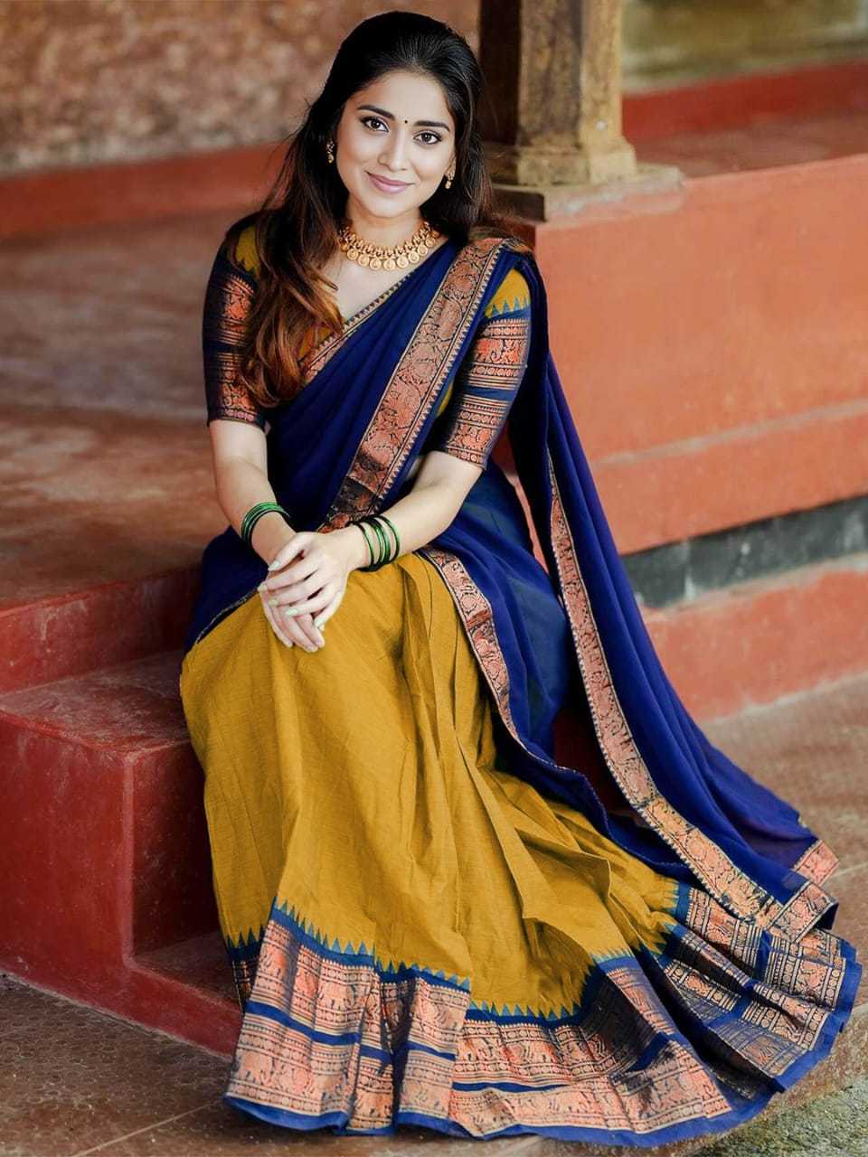 Ynf Kanjivaram Silk RIN222 113 Sarees Wholesale Lehenga Sarees Half Sarees Manufacturer- Kapda Export