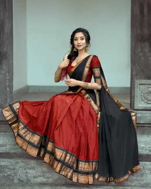 Ynf Kanjivaram Silk RIN222 113 Sarees Wholesale Lehenga Sarees Half Sarees Manufacturer- Kapda Export